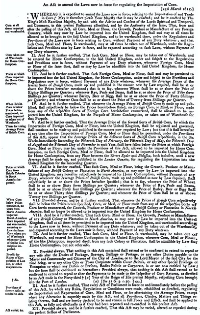 Corn Laws